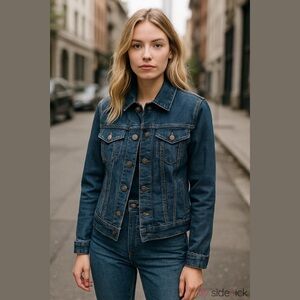 Y2K Guess Blue Denim Jacket Sz L